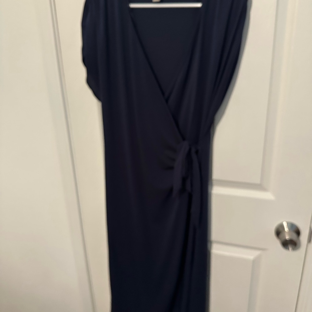 H&M Navy Midi Dress